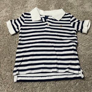 White and Blue Baby Gap Polo style shirt size 2T